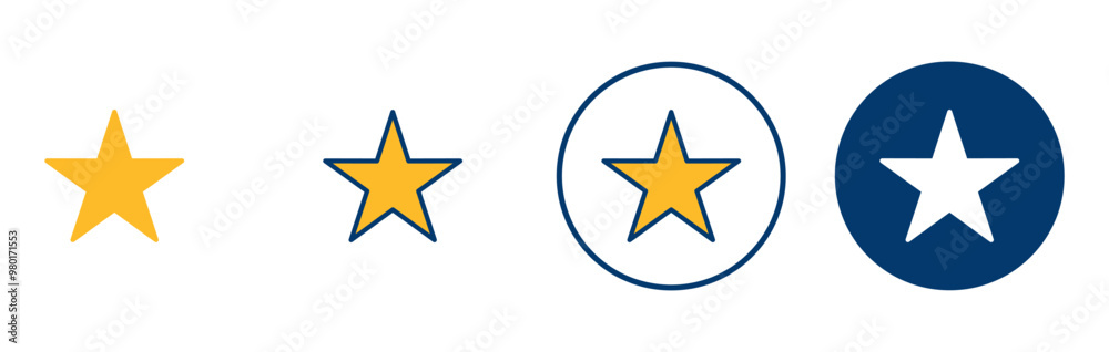 Star Icon vector isolated on white background. Star vector icon. Rating symbol Star Icon vector isolated on white background. Star vector icon. Rating symbol