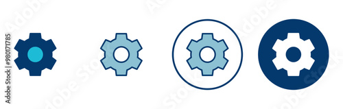 setting Icon vector isolated on white background. setting vector icon. Cog settings Icon Symbol. Gear