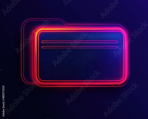 Futuristic wallet interface glowing with transaction icons, promoting cashless digital payments