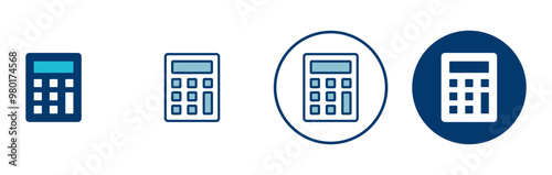 Calculator icon vector isolated on white background. Calculator vector icon. Accounting icon