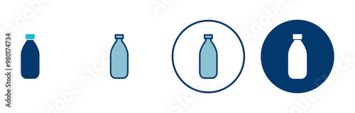 Bottle icon vector isolated on white background. Bottle vector icon