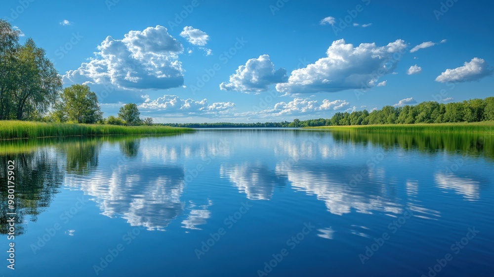 Fototapeta premium Serene Lake Reflection