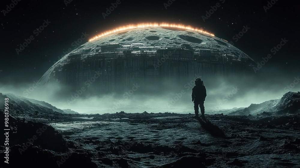 Fototapeta premium Astronaut on a Distant Planet