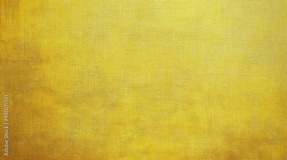 Fototapeta premium A yellow canvas background with a textured surface, offering an artistic feel perfect for creative design projects.