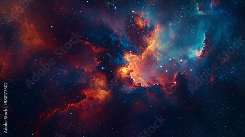 Colorful Nebula Fantasy Galaxy