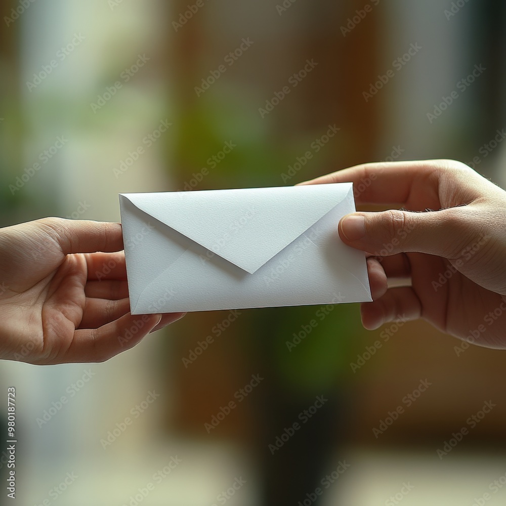 Hand Over Hand Reference Handing over a recommendation letter in a professional setting Stock ...