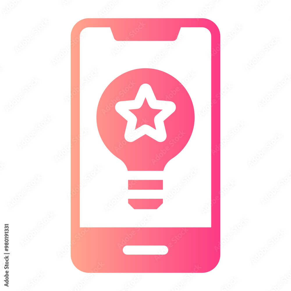 smartphone gradient icon smartphone gradient icon