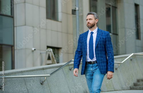 Businessman in suit. Hispanic businessman outdoor. Business boss man. Leadership and success. Successful business. Success of entrepreneur. Office manager man in the street