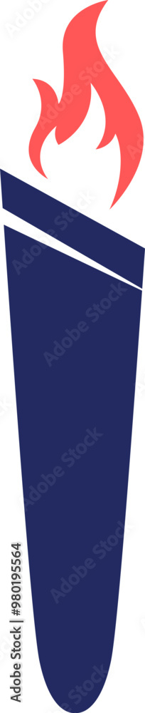 Fototapeta premium Torch Fire Vector Design