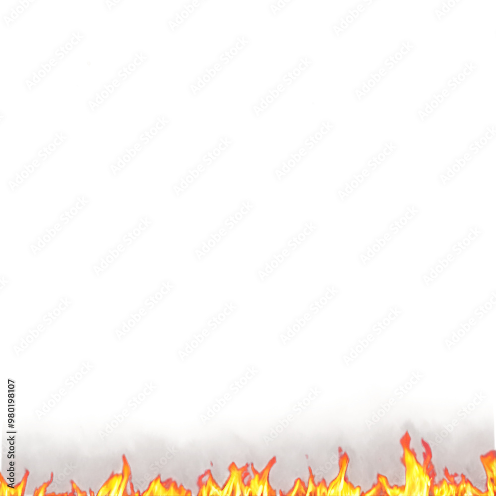 Obraz premium Fire Flame. Transparent background
