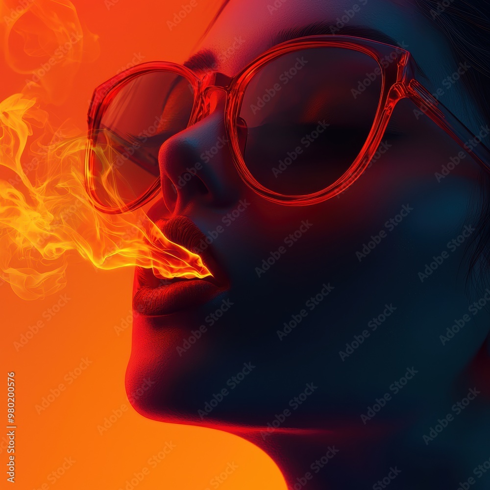 Fiery Glow: The Intensity of Expression Fiery Glow: The Intensity of Expression