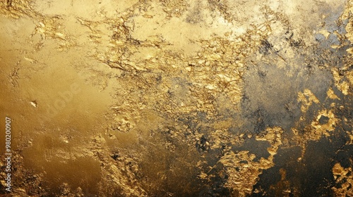 A combination of matte and polished gold textures, creating a sophisticated and dynamic background.