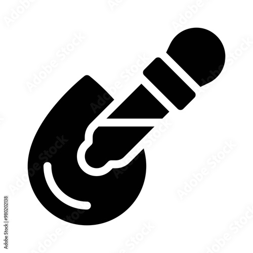 liquid medication glyph icon