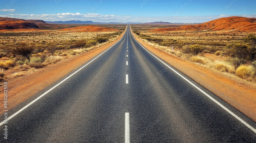 Fototapeta premium Endless Road in the Australian Outback