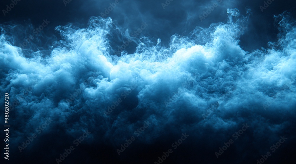 Blue Smoke Clouds Background Abstract Texture Blue Smoke Clouds Background Abstract Texture