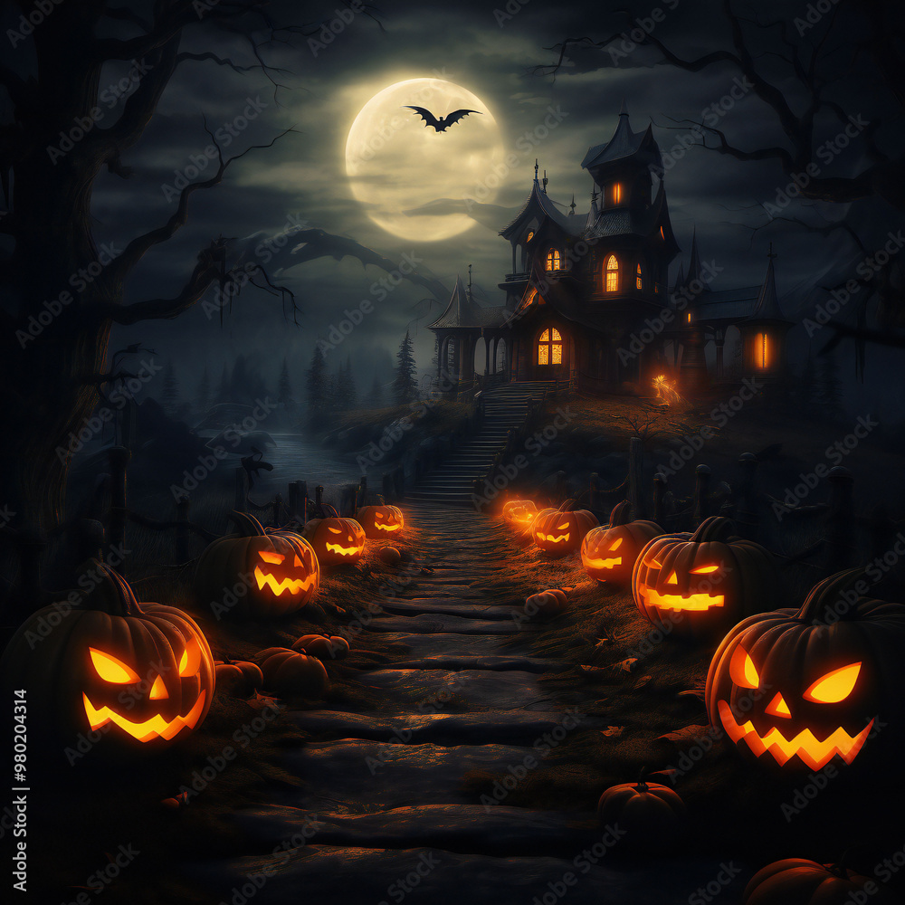 Halloween 3d Elements Isolated for social media post Halloween 3d Elements Isolated for social media post