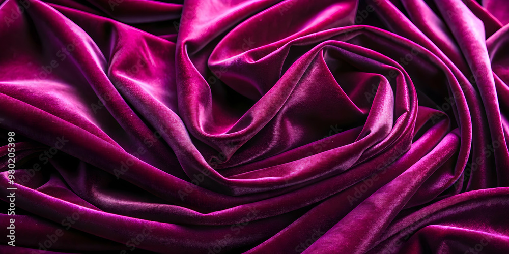 Obraz premium Luxurious velvet texture with deep jewel tones and subtle shadows