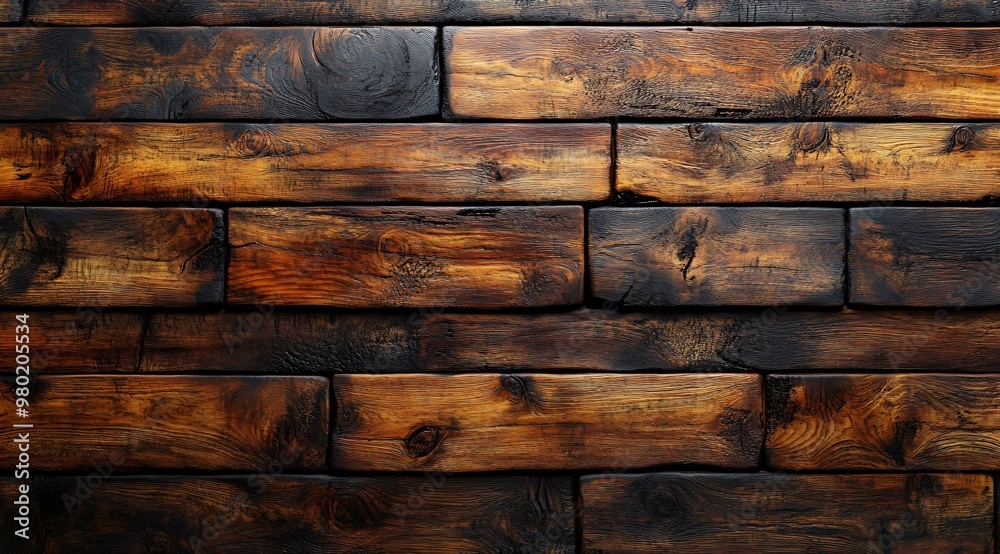 Rustic Burnt Wood Wall Texture Background Rustic Burnt Wood Wall Texture Background