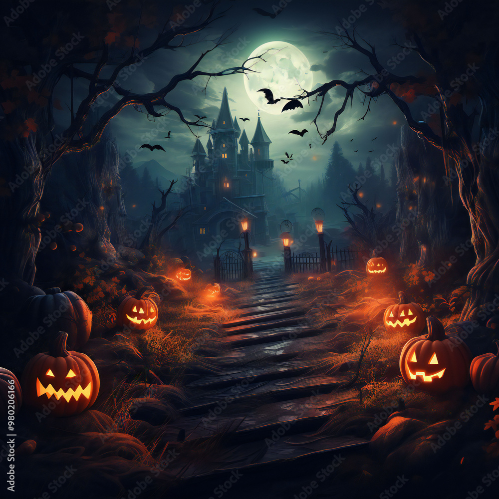 Halloween 3d Elements Isolated for social media post Halloween 3d Elements Isolated for social media post