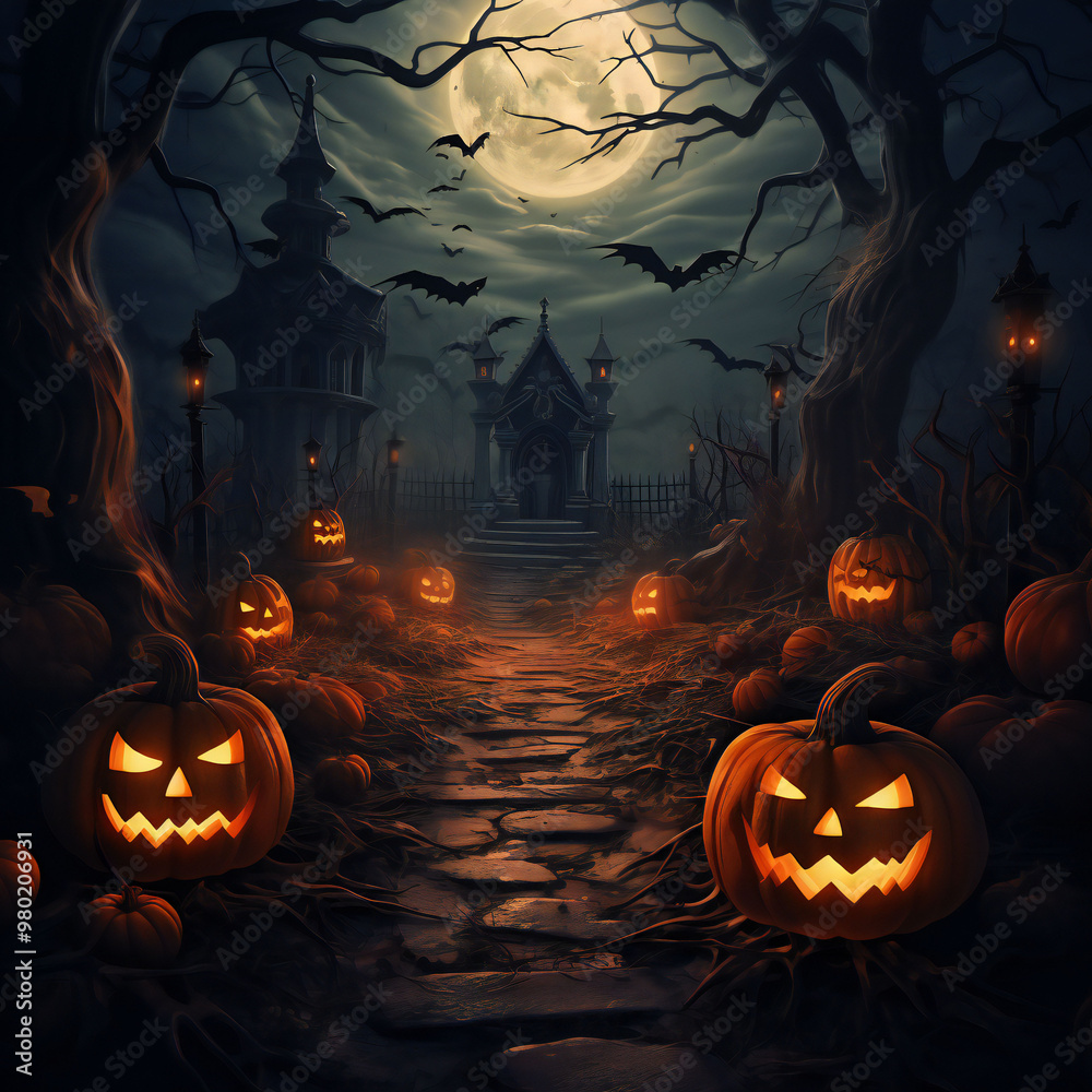 Halloween 3d Elements Isolated for social media post Halloween 3d Elements Isolated for social media post