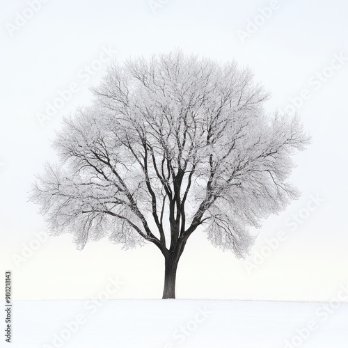 Wallpaper Mural Unique tree shape on white Torontodigital.ca