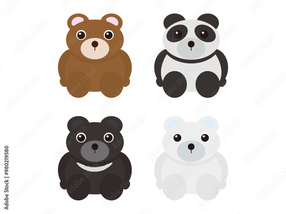 Obraz premium いろいろな種類の熊