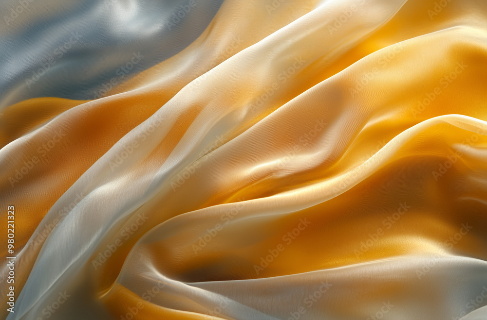 Graceful Flow of Silk: Fabric with Gentle Waves Suggesting Elegance Graceful Flow of Silk: Fabric with Gentle Waves Suggesting Elegance