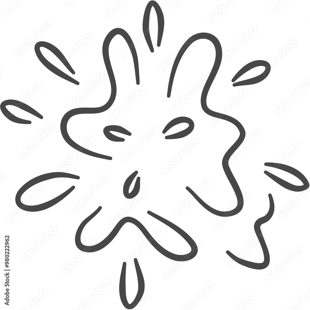 Water Explosion Doodle