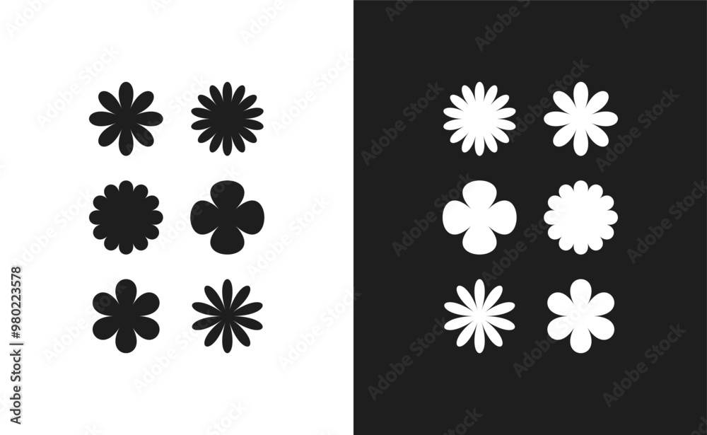 Flowers Logo Icon Set Modern Pack Flowers Logo Icon Set Modern Pack