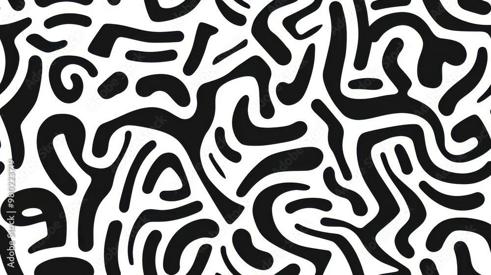 Bold black and white Aztec clip art featuring squiggly lines for a striking graphic design statement. Bold black and white Aztec clip art featuring squiggly lines for a striking graphic design statement.