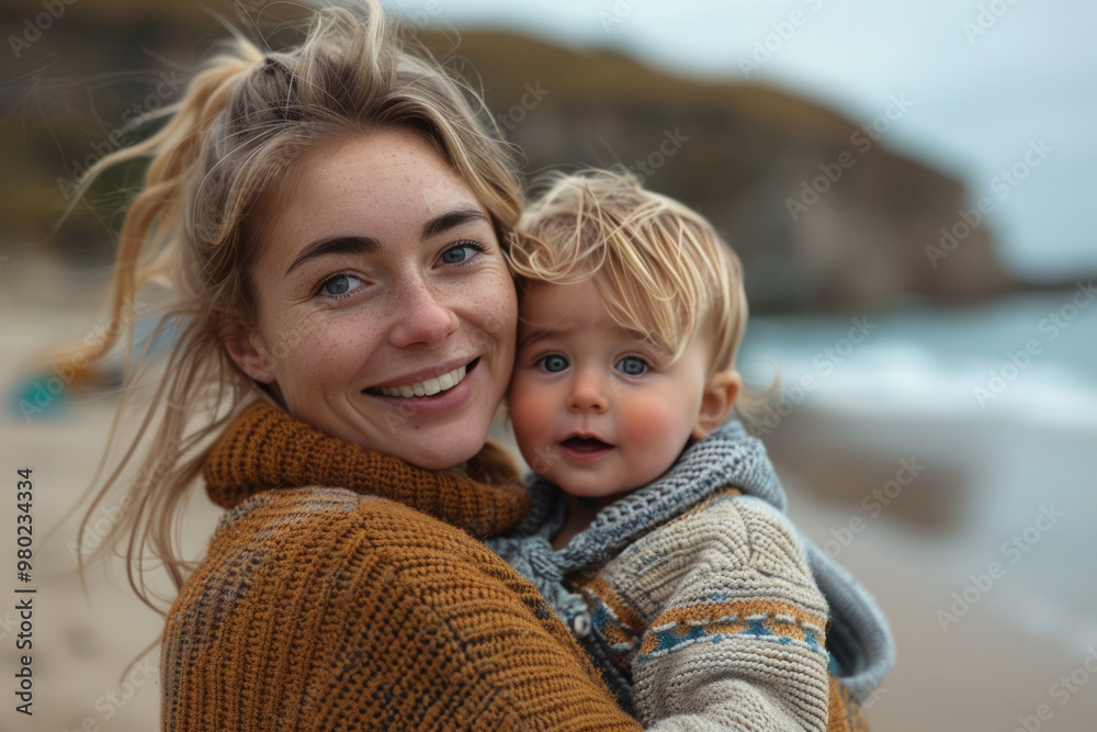A photo of a mother and child together A photo of a mother and child together