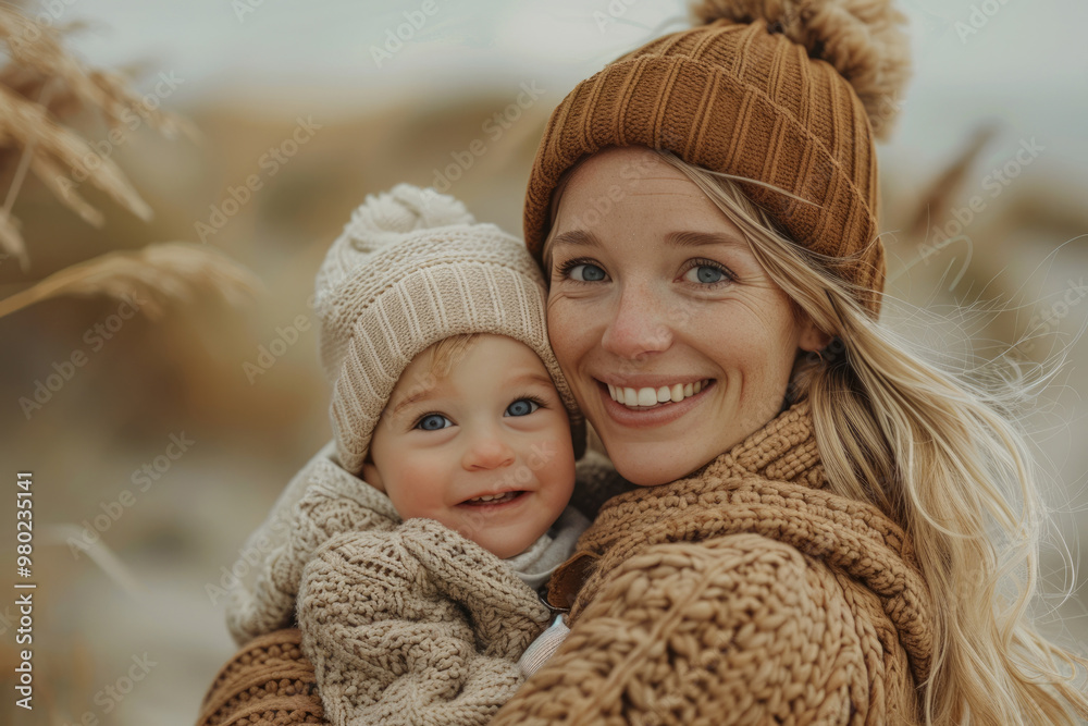 A photo of a mother and child together