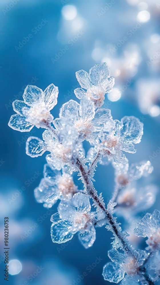 closeup of intricate ice crystals forming a delicate winter landscape crisp white patterns against a muted blue background create a sense of frosty tranquility and natural geometry closeup of intricate ice crystals forming a delicate winter landscape crisp white patterns against a muted blue background create a sense of frosty tranquility and natural geometry