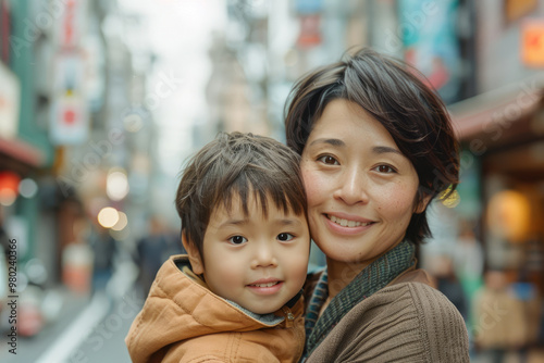 A photo of a mother and child together