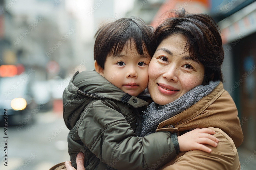 A photo of a mother and child together A photo of a mother and child together