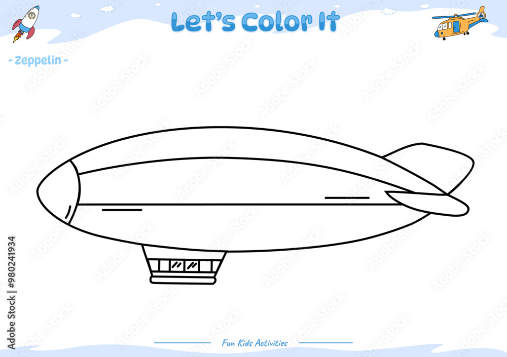 Lets color it Zeppelin Lets color it Zeppelin