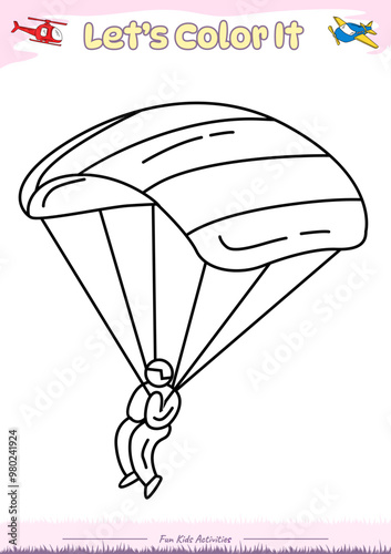 Lets color it Parachute