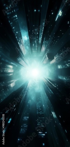 FuturisticTime Travel Birds Eye View photo