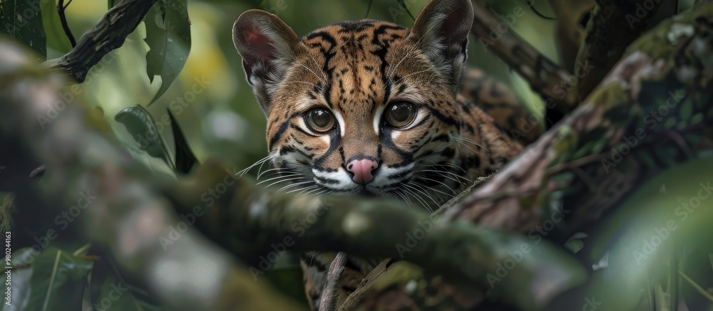 Ocelot Leopardus Pardalis Ocelot Leopardus Pardalis