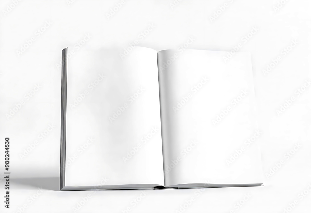 blank book isolated on white. generative AI blank book isolated on white. generative AI