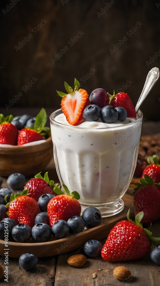 DELICIOSO PARFAIT DE YOGURT GRIEGO CON FRUTAS DELICIOSO PARFAIT DE YOGURT GRIEGO CON FRUTAS