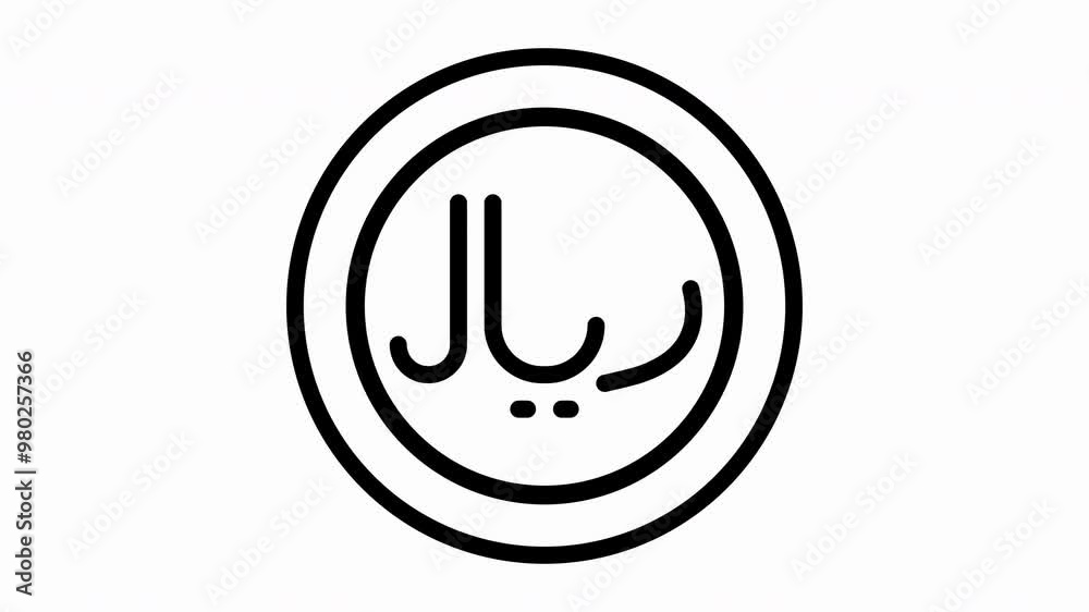 Animated, gold coin featuring Riyal coin, Saudi money symbol, ideal for financial concepts, currency exchange, current money, economics, investment, banking, savings and investment concepts design pro Animated, gold coin featuring Riyal coin, Saudi money symbol, ideal for financial concepts, currency exchange, current money, economics, investment, banking, savings and investment concepts design pro