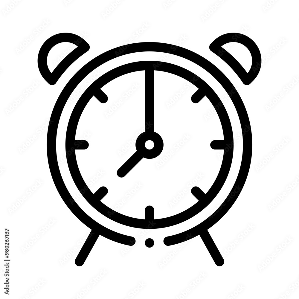 alarm line icon alarm line icon