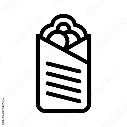 falafel line icon