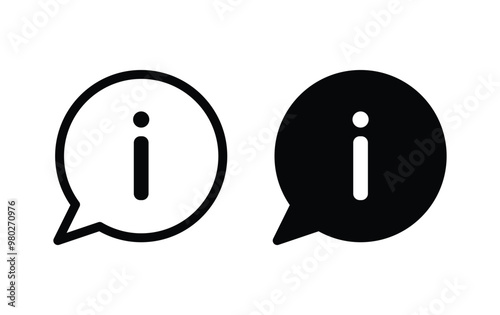 Info icon, information sign vector design