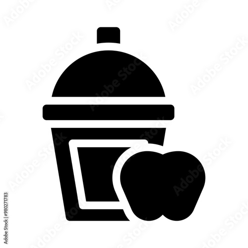 smoothie glyph icon