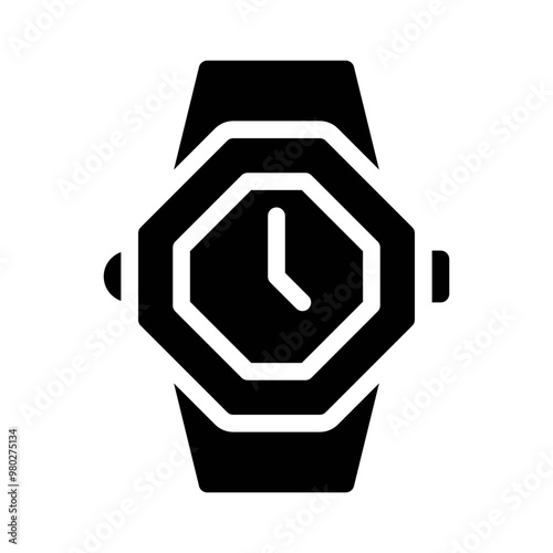wristwatch glyph icon