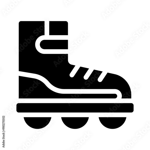 skates glyph icon