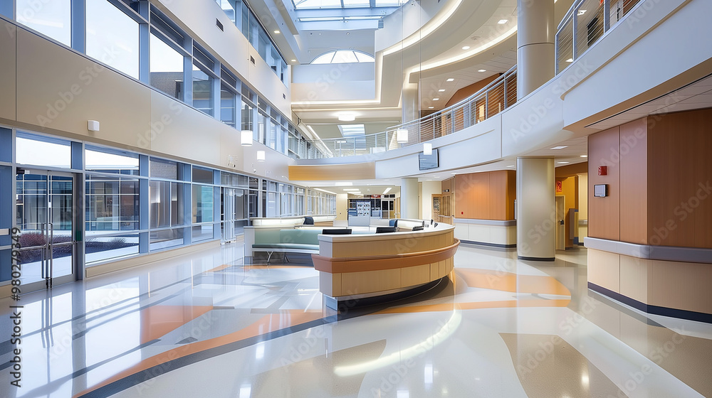 Obraz premium Designing Healing Spaces: Innovative Architecture for Modern Hospitals