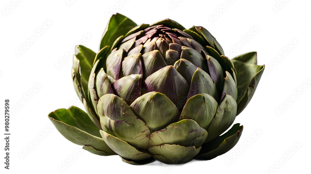 Fototapeta premium artichoke isolated on white, transparent background png